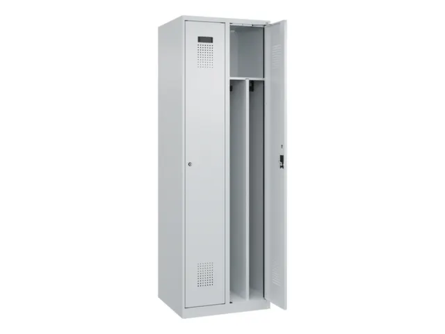 locker voor scheiding van kleding,HxBxD 1850x600x500mm,2vak