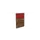 baliepaneel,v. bureau,aanbouw links,B 800mm,NP-tiepolo nut,BN4011-rood