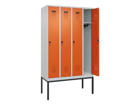 locker,HxBxD 2120x1200x500mm,4vak,vak B 300mm,draaigrendel