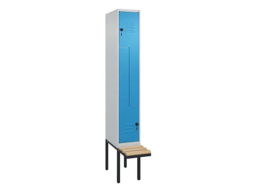 Z-garderobekast,HxBxD 2120x300x815mm,2vak,vak B 300mm,draaigrendel