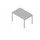 In hoogte verstelbaar bureau,HxBxD 680-760x1200x800mm,blad grijs