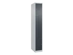 Z-garderobekast,HxBxD 1850x300x500mm,vak B 150/300mm,cil.-slot