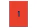 etiket Avery ILK 210x297mm 100 vel 1 etiket per vel rood