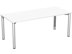 vergadertafel,HxBxD 720x1800x800mm,rechthoekig,4voeten RAL9006
