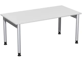 In hoogte verstelbaar bureau,HxBxD 680-820x1600x800mm,blad lichtgrijs - 1