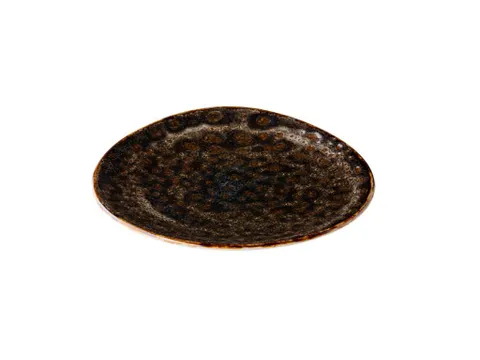 Bord Jersey Driehoekig Bruin 27cm 6 Stuks