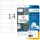 HERMA 5081 Verwijderbare etiketten A4 105x42,3mm Wit 350 stuks