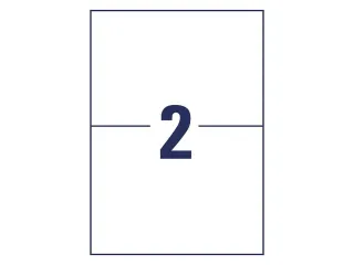 Etiket gerecy. Zweckform 210x148mm wit perm. 20 etik. 10 vel - 3