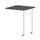 aanbouwtafel,i.h.v.,HxBxD 720-840x600x600mm,MS-donkergrijs