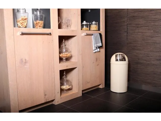 Afvalbak Pushcan 40 Liter Creme