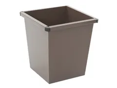 Vierkant Tapse Papierbak 27 Liter Bruin