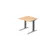 In hoogte verstelbaar bureau,HxBxD 680-850x800x800mm,blad esdoorn