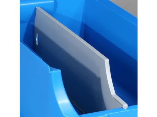 lengteverdeler,v. magazijnbak,HxD 170x473mm,dikte 10mm,Polystyreen