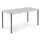 Tafel Vierkant 160x80 Cm Rechthoekig Frame Antraciet Blad Grijs