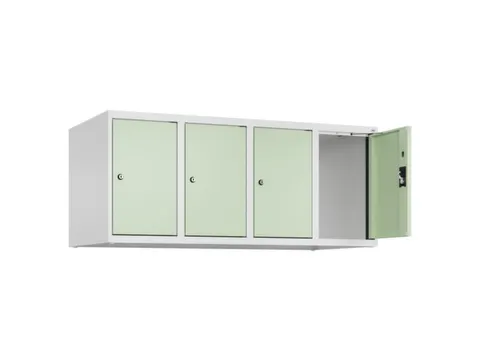opzetkast,v. locker,4vak.,vak B 300mm,HxBxD 500x1200x500mm