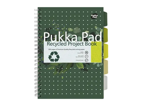 #Projectboek Pukka Pad A4 lijnrecycled groen
