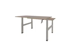 Dextro Slinger Duo zit/sta Bureau 140cm frame Alu blad Havana