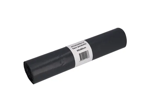 Afvalzak Cleaninq 60x80cm LDPE recycled T50 60 Liter grijs