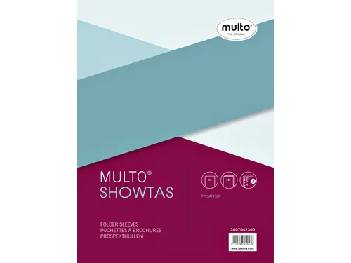 Showtas Multo 23-gaats Pp nerf 0.08mm A3 Formaat Landscape