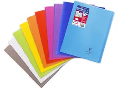 Schrift Koverbook A4+ 48 vel Seyès, kaft in PP assorti transparant