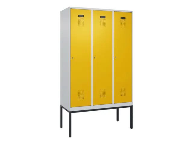 locker voor scheiding van kleding,HxBxD 2120x1200x500mm,3vak