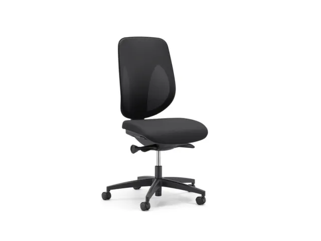 chaise pivotante,mécanique Automatic-Move,assise tissu noir