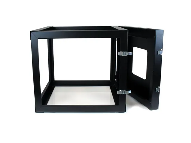 8U 22Inch Diep Scharnierend Open Frame Serverrack Wandmontage