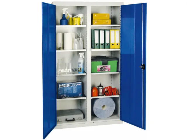 Draaideurkast Hxbxd 1800x1000x500mm 8legborden Ral5010