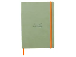 Notitieboek Rhodia A5 lijn 80 vel 90gr celadon