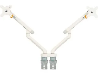 BNEBFDW BakkerElkhuizen Flexible monitorarm 10kg dubbel 17-35 inch wit - 1