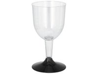 Wijnglas, uit polystyreen, 100 ml, diameter 67 mm, pak van 20 stuks