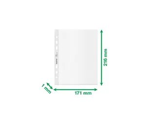Showtas Leitz Recycle A5 6-gaats PP transparant mat - 2