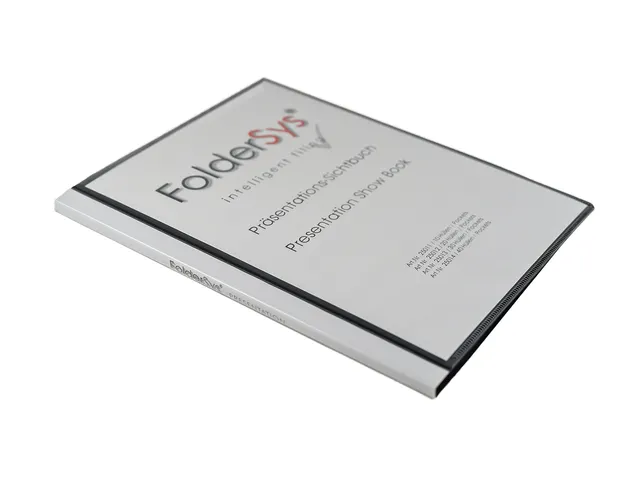 #*Showalbum Foldersys A4 PP 10tassen zwart met frontsheet