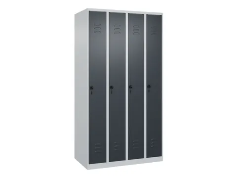 locker,HxBxD 1850x1000x500mm,4vak,vak B 250mm,draaigrendel