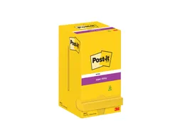 Memoblok Post-it 654 Super Sticky 76x76mm ultrageel 12 stuks