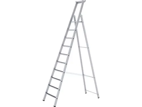 veiligheidsladder,eenzijdig,10treden m. R13-laag,stand H 2,64m