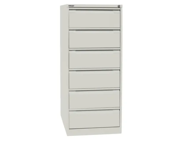 fichekast,HxBxD 1321x568x622mm,twee banen,6lade(n),romp wit,front wit