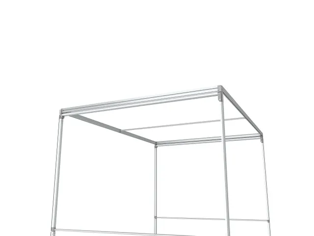 FlexFrame Modulair systeem Dak 150x200cm Zilver frame