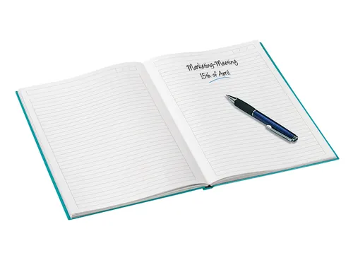 Notitieboek Leitz WOW A5 gelinieerd ijsblauw