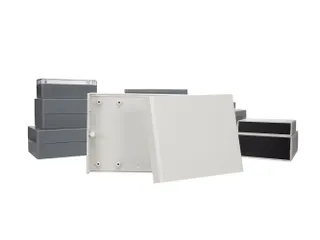 Brandvertragende Behuizing - Lichtgrijs Met Zwarte Eindpanelen 140 x 1 - 2
