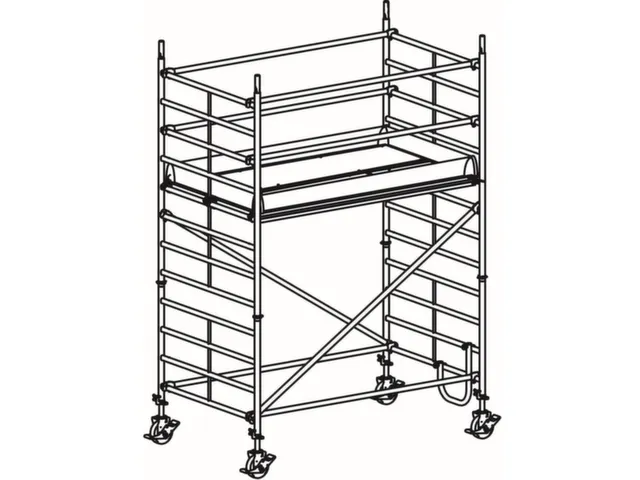 rolsteiger,reik H 4,4m,steiger H 3,64m,1platform(s),m. doorgang