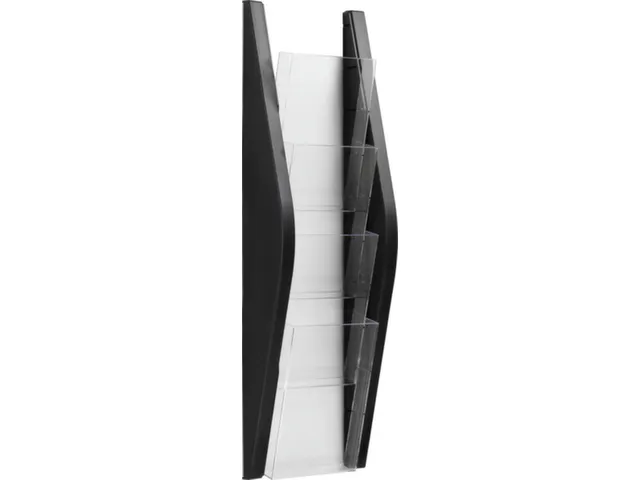 wandfolderhouder HxBxD 540x169x80mm v. 4xDIN lang zwart