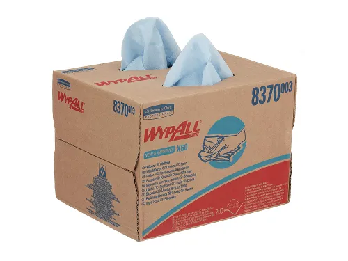 WypAll 8370 doek X60 Hydroknit 1-laags blauw draagdoos
