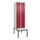 locker met bank,HxBxD 2120x600x815mm,2vak,vak B 300mm,draaigrendel