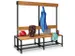 banc double,HxLxP 1600x1500x770mm,piètement RAL7016