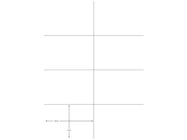 Etiketten 105x74mm wit rechte hoeken 100 Vel 8 per vel