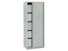 jaloeziedeurkast,HxBxD 1980x800x430mm,5 OH,romp lichtgrijs