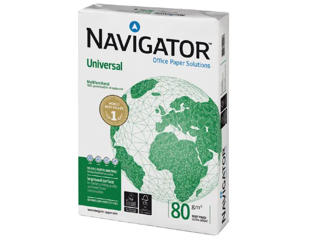 Kopieerpapier Navigator Universal Nonstop A4 80 Gram Wit