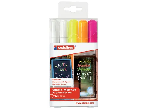 Krijtstift edding 4095 rond assorti 2-3mm etui à 5st