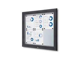 Vergrendelbaar vitrine mededelingenbord Outdoor 6xA4 Antraciet